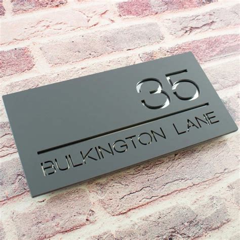 stylish house signs